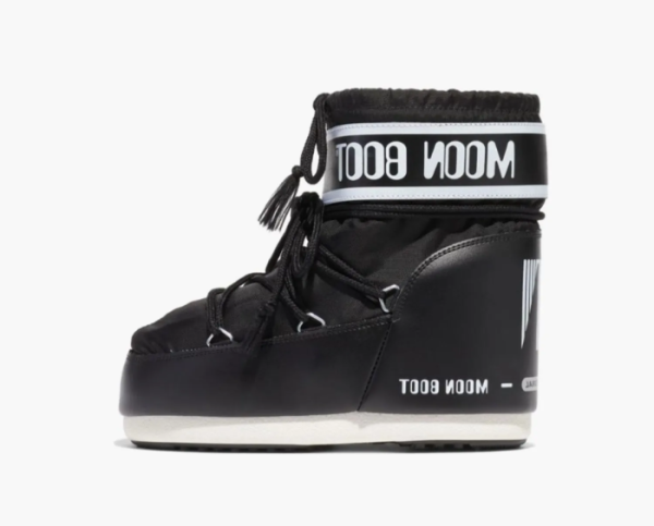 Moon Boot Icon Low Black Nylon 