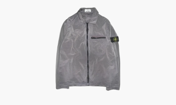 Stone Island Zip Shirt Jacket Grey 