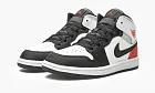 Air Jordan 1 Mid SE PS White Black Red Spruce
