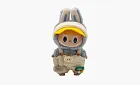 Pop Mart Labubu The Monsters Genki Bunny Grey Yellow Hood