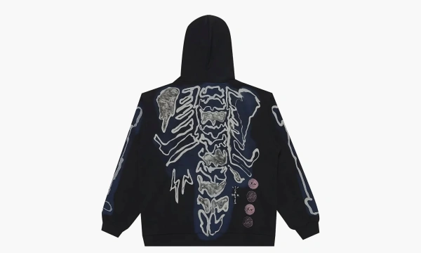 Travis Scott X Fragment Skeleton Graffiti Full Zip Hoodie Multi  Travis Scott X Fragment Skeleton Graffiti Full Zip Hoodie Multi