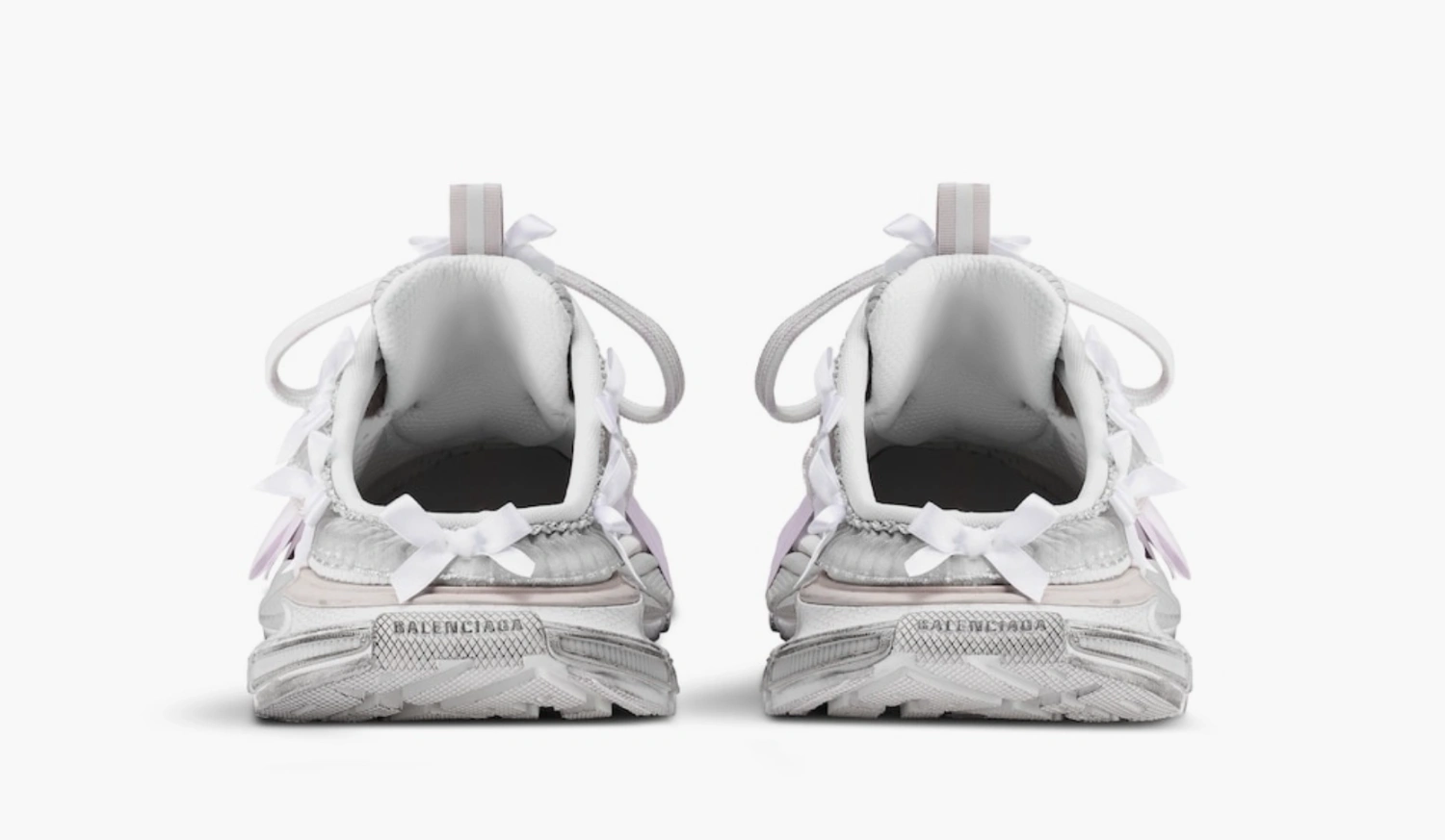 Balenciaga 3XL Lace Mule WMNS White Light Pink 
