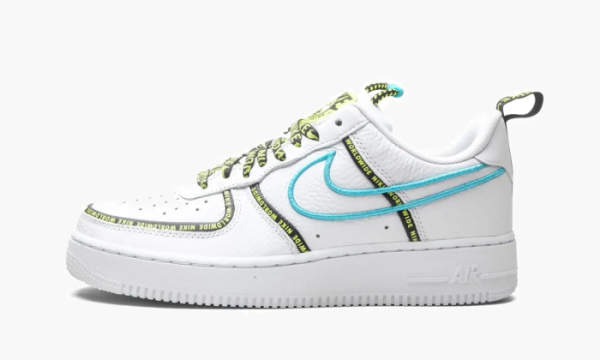 Air Force 1 Low Worldwide White Blue Fury Volt 