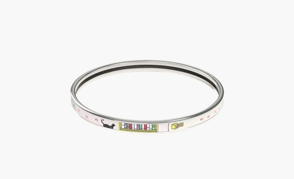 Hermès Mystere au 24 bangle Silver  Hermès Mystere au 24 bangle Silver