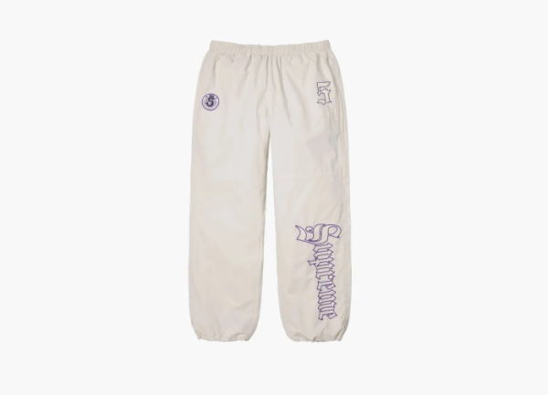 Supreme Old English Track Pant  White 