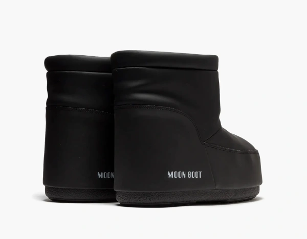 Moon Boot No Lace Rubber Boot Black 