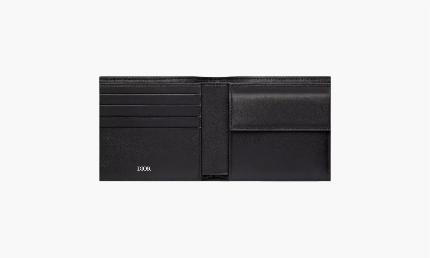 Dior Compact Wallet Dior Oblique Jacquard Beige and Black 