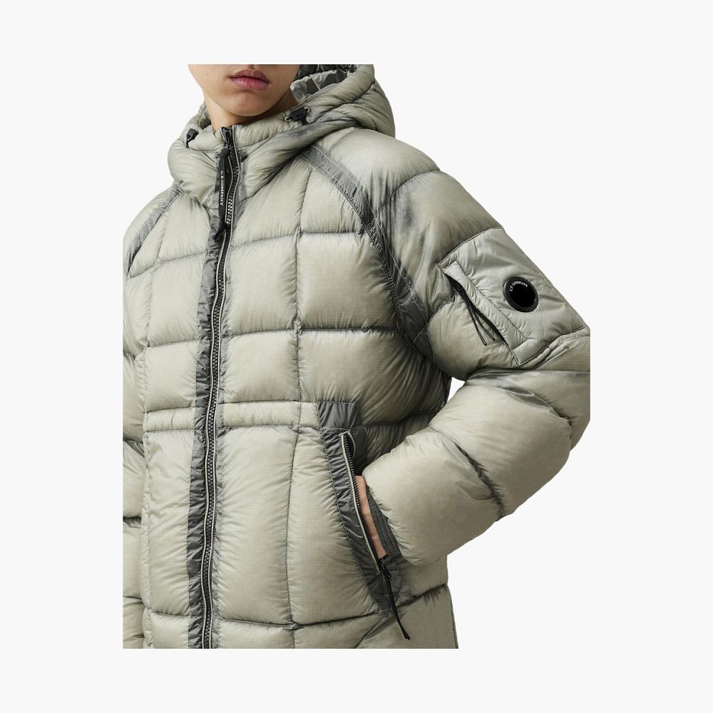 C.P. Company D.D. Shell Hooded Down Puffer Jacket Grey