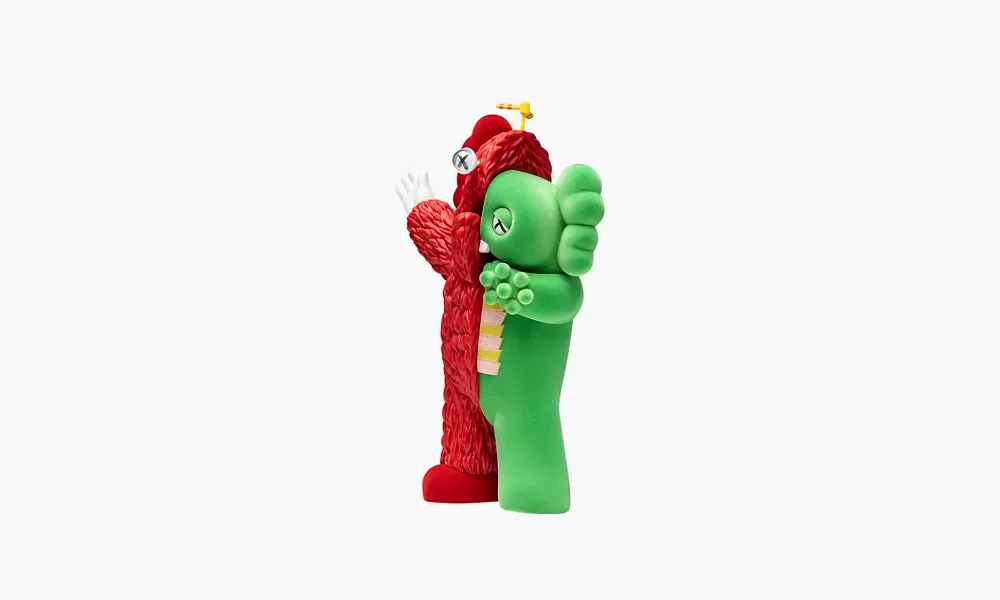Kaws Kachamukku Vinyl Figure Green Red