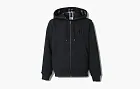 Burberry Letter Graphic Cotton Blend Hoodie Navy