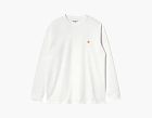 Carhartt WIP Chase Logo Long Sleeve Off-White