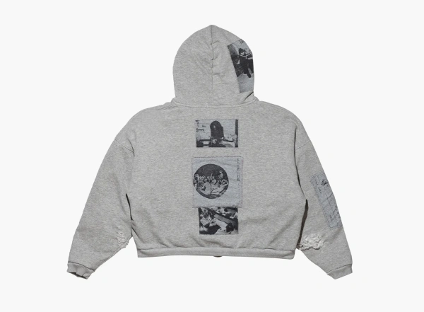 Enfants Riches Déprimés Assemblage Zip Hoodie Heather Grey  Enfants Riches Déprimés Assemblage Zip Hoodie Heather Grey