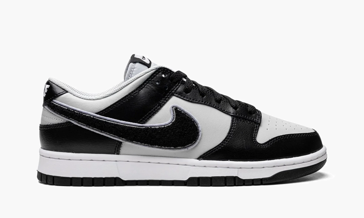 Nike Dunk Low "Chenille Swoosh Black Grey" 