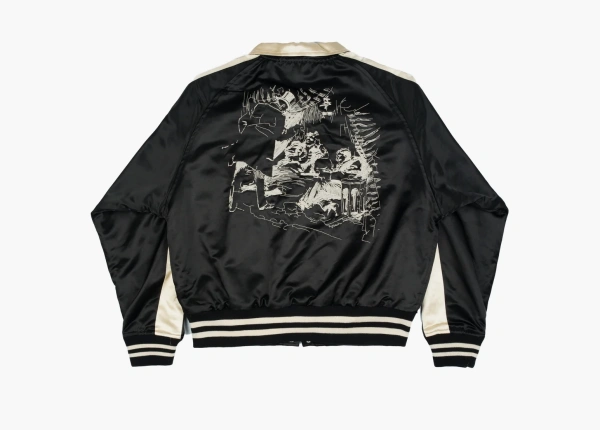 Enfants Riches Déprimés Opium Den Varsity NY Edition Jacket Black/Ivory 
