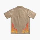 Cactus Jack by Travis Scott x Jordan Button Down Shirt Khaki/University Red