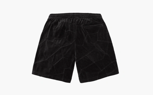 Supreme Patchwork Velour Short  Black  Supreme Patchwork Velour Short  Black