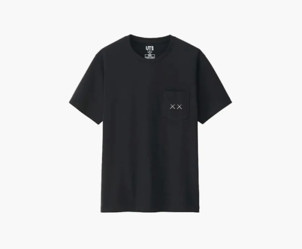 Kaws x Uniqlo x Sesame Street XX Pocket Tee Black 