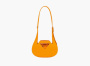 Bottega Veneta Recyclable Rubber Punch Shoulder Bag Tangerine Orange 
