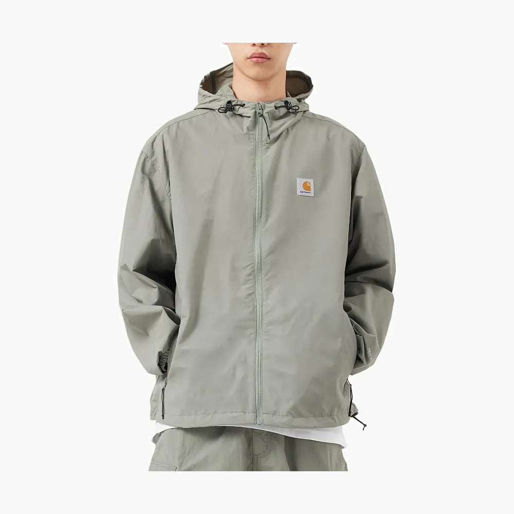 Carhartt WIP Hooded Zip Windbreaker Jacket Sage