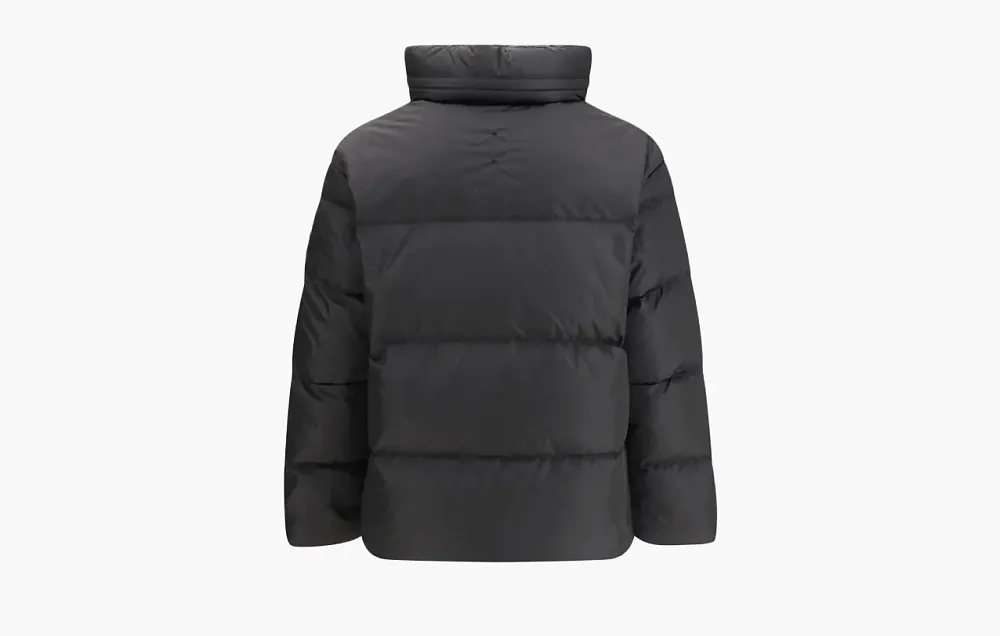 Premiata Quilted Removable Cap Zippered Jacket Black