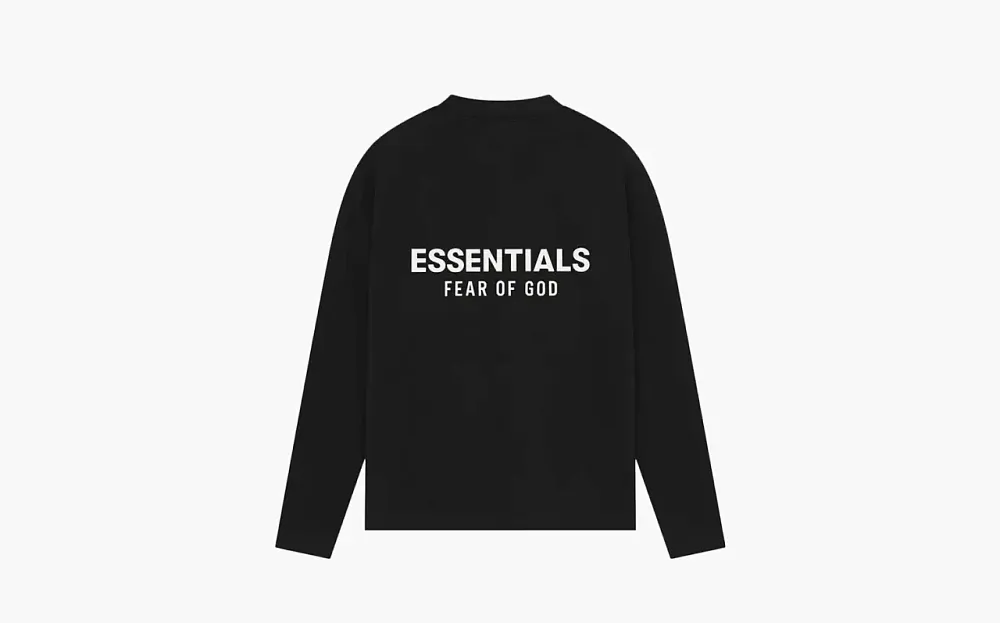 Fear of God Essentials Classic Long-Sleeve Tee Jet Black
