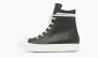 Rick Owens Leather High-top Sneakers Black 