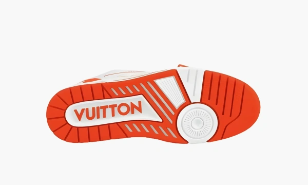 Louis Vuitton Trainer Line Sneaker White Orange 