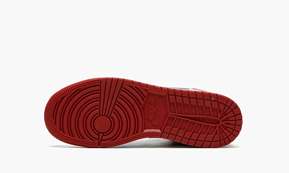 Air Jordan 1 Mid GS Bred Text