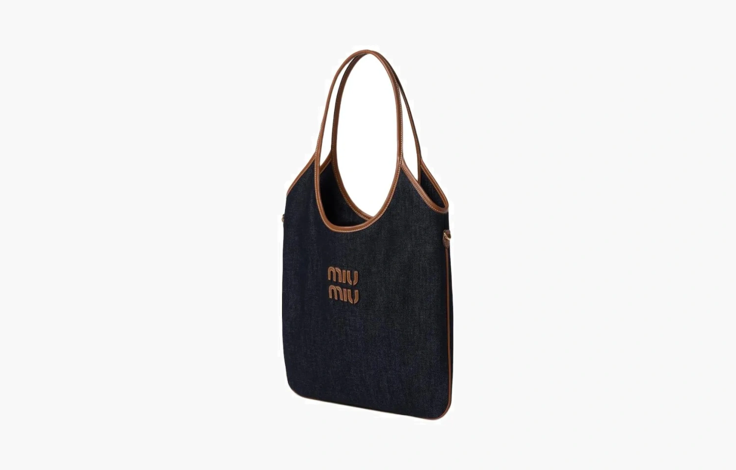 Miu Miu Ivy Denim Bag "Blue-Brandy" 