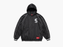 Supreme Hooded Warm Up Pullover Black 