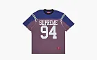 Supreme Split Short-Sleeve Football Top Purple
