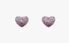 Marc Jacobs The Heart Balloon Pave Earrings Silver/Rose