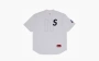 Supreme S Logo Baseball Henley White 