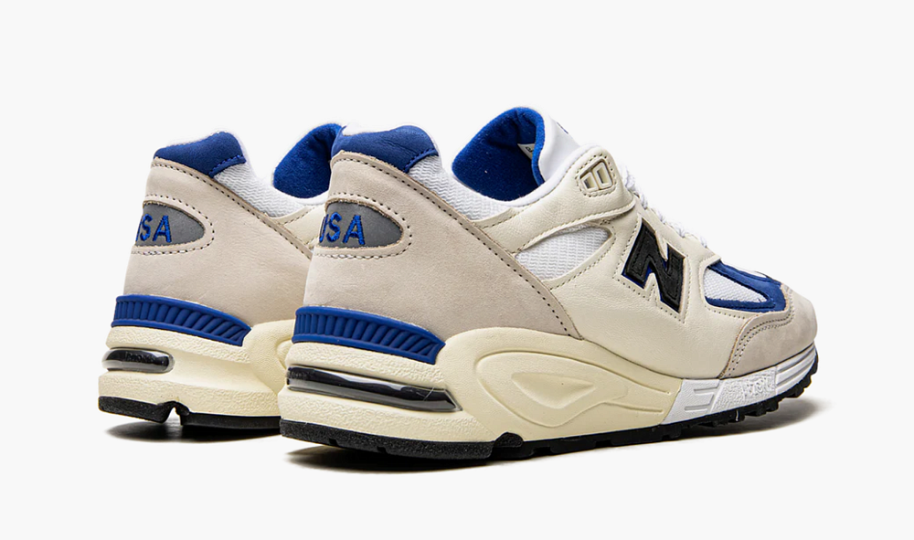New Balance 990v2 Made in USA x Teddy Santis White Blue