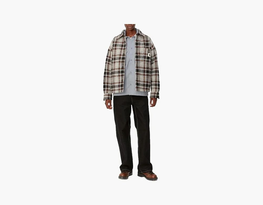 Carhartt WIP Check Flannel Overshirt Brown