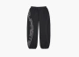 Supreme  Spellout Embroidered Track Pant  Black 