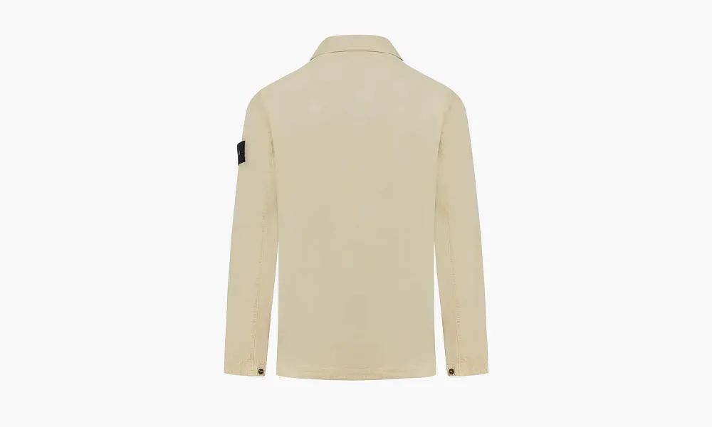 Stone Island Cotton Zipped Jacket Beige
