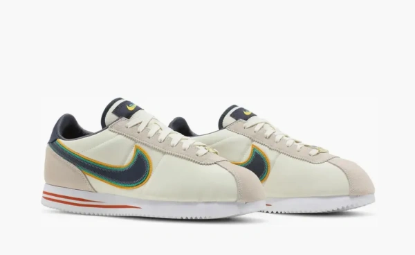 Nike Cortez Basic Premium Coconut Milk Thunder Blue 