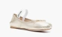 Miu Miu Satin Ballerinas Silver 
