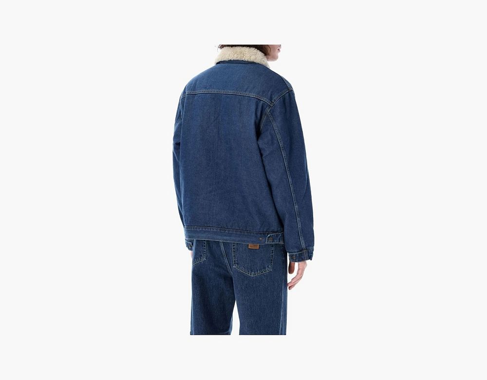 Carhartt WIP Detroit Fur Collar Jacket Navy