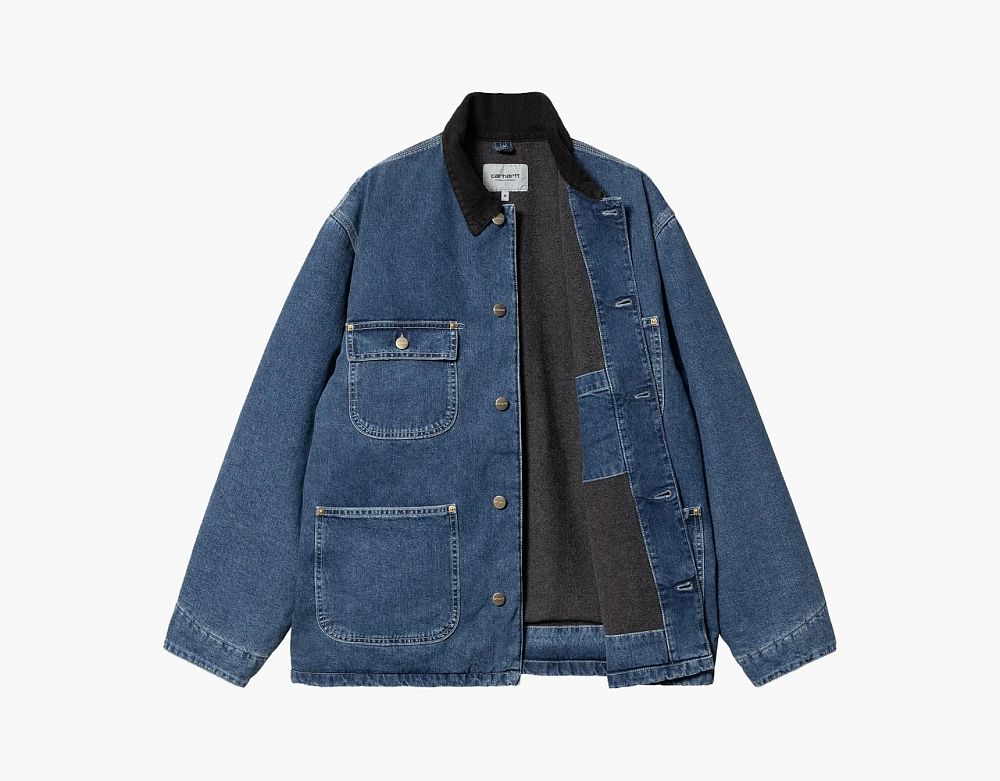 Carhartt WIP Michigan Chore Coat Blue Denim