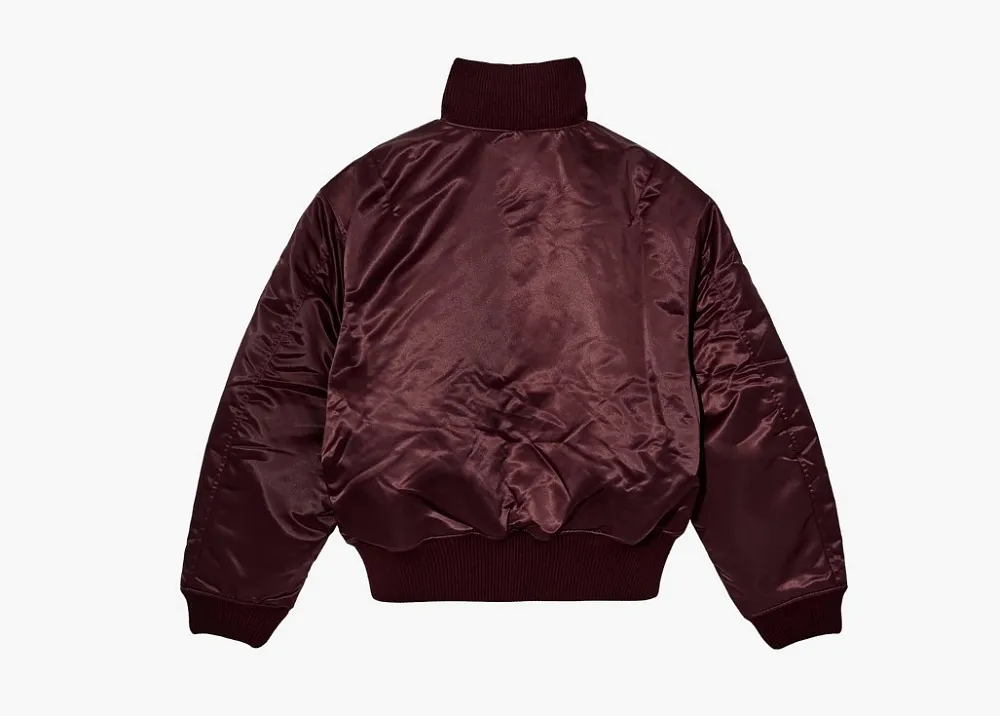 Acne Studios Technical Bomber Jacket Burgundy