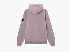 Stone Island Malfile Fleece Hooded Sweatshirt Pearl Grey