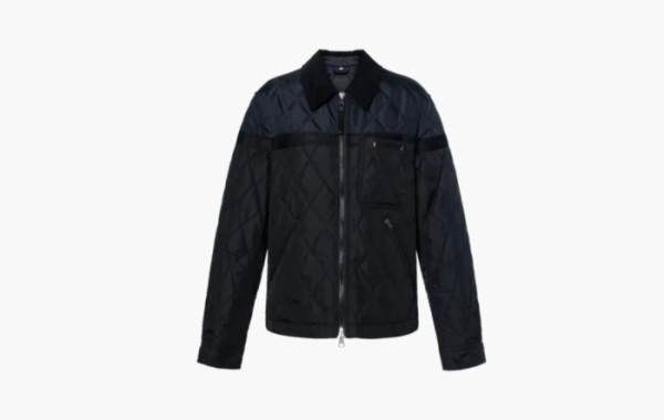 Burberry Diamond Pocket Zip-Up Jacket Black 