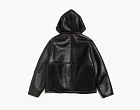 Stussy Shearling Hooded Jacket Black