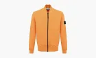 Stone Island Zip Hoodie Orange