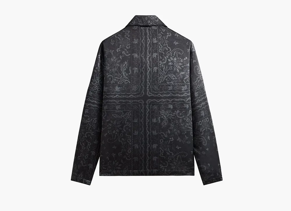 Kith Panelled Bandana Long-Sleeve Coaches Jacket Black