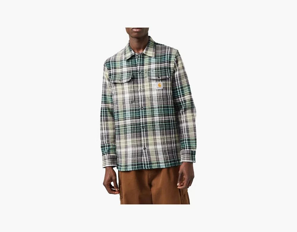 Carhartt WIP Check Flannel Shirt Green