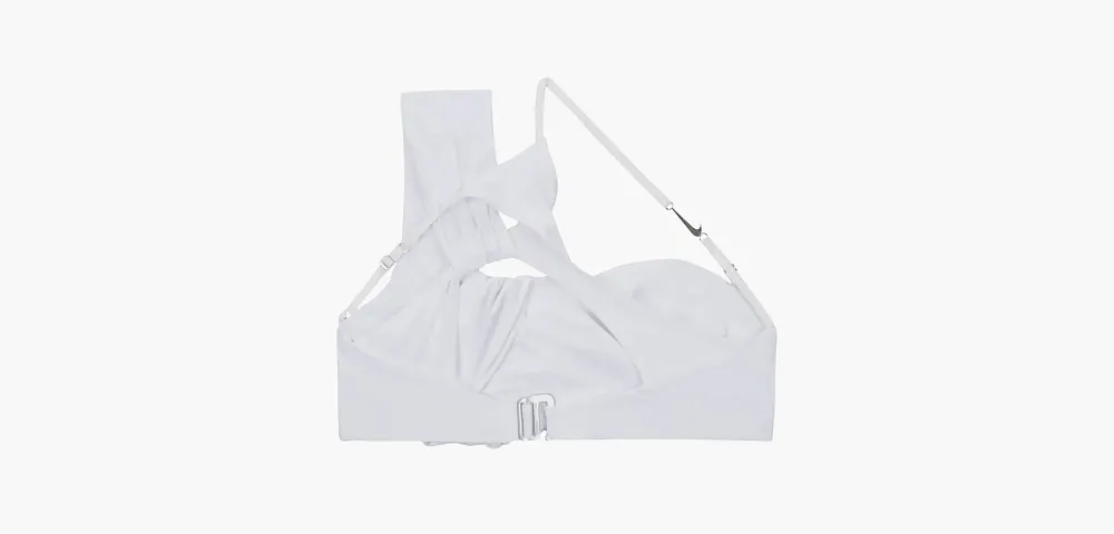 Nike x Jacquemus La Brassière Drapée Sports Bra White