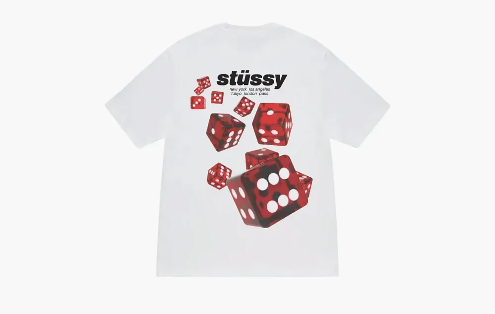Stussy Rollers Tee White
